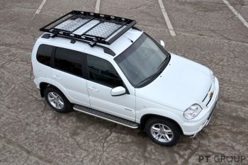 22 899 р. Порожки для ног Petroil Tuning (Ø51 мм)  Chevrolet Niva  2123 (2009-2020), Лада 2123 (Нива Шевроле) (2009-2021) (Нержавеющая полированная сталь)  с доставкой в г. Пермь. Увеличить фотографию 3