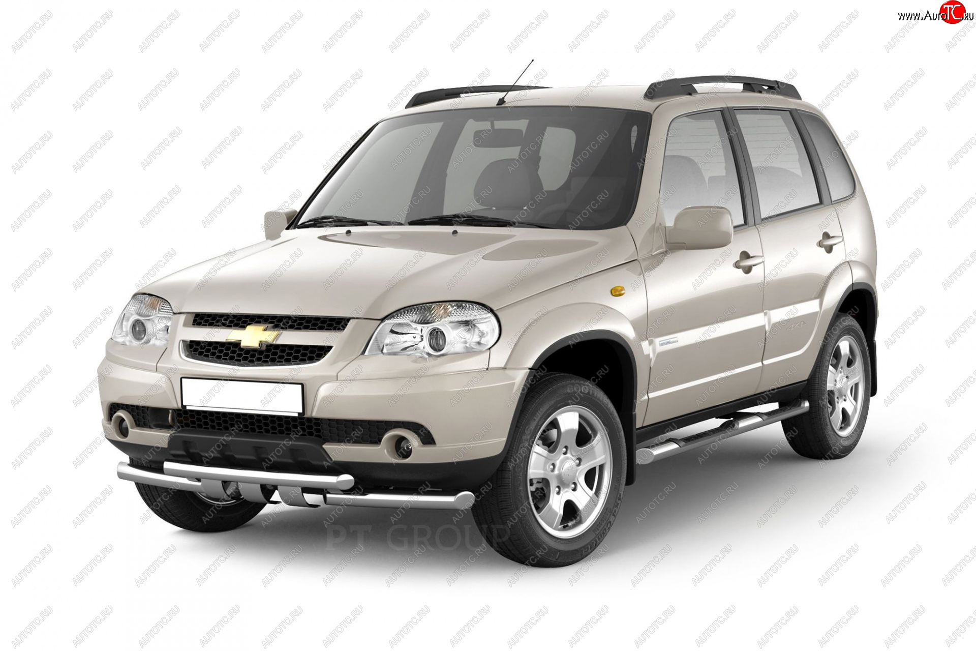 13 949 р. Защита переднего бампера двойная из труб d63/51 мм Petroil Tuning  Chevrolet Niva  2123 (2009-2020), Лада 2123 (Нива Шевроле) (2009-2021) (Нержавеющая полированная сталь)  с доставкой в г. Пермь