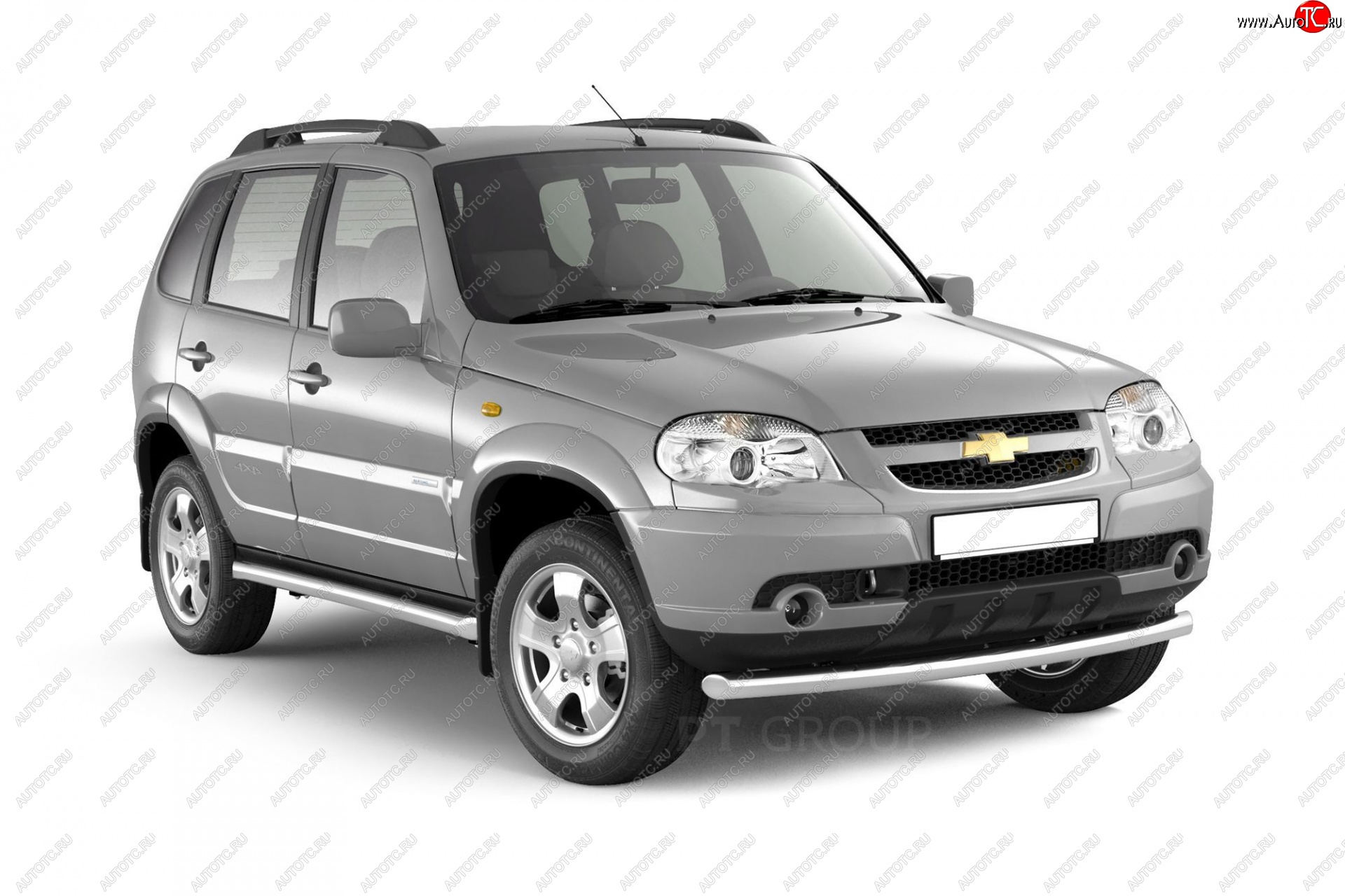 11 059 р. Защита переднего бампера одинарная из трубы d63 мм Petroil Tuning  Chevrolet Niva  2123 (2009-2020), Лада 2123 (Нива Шевроле) (2009-2021) (Нержавеющая полированная сталь)  с доставкой в г. Пермь