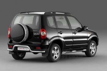 11 099 р. Защита заднего бампера Petroil Tuning Волна (d63)  Chevrolet Niva  2123 (2009-2020), Лада 2123 (Нива Шевроле) (2009-2021) (Нержавеющая полированная сталь)  с доставкой в г. Пермь. Увеличить фотографию 2