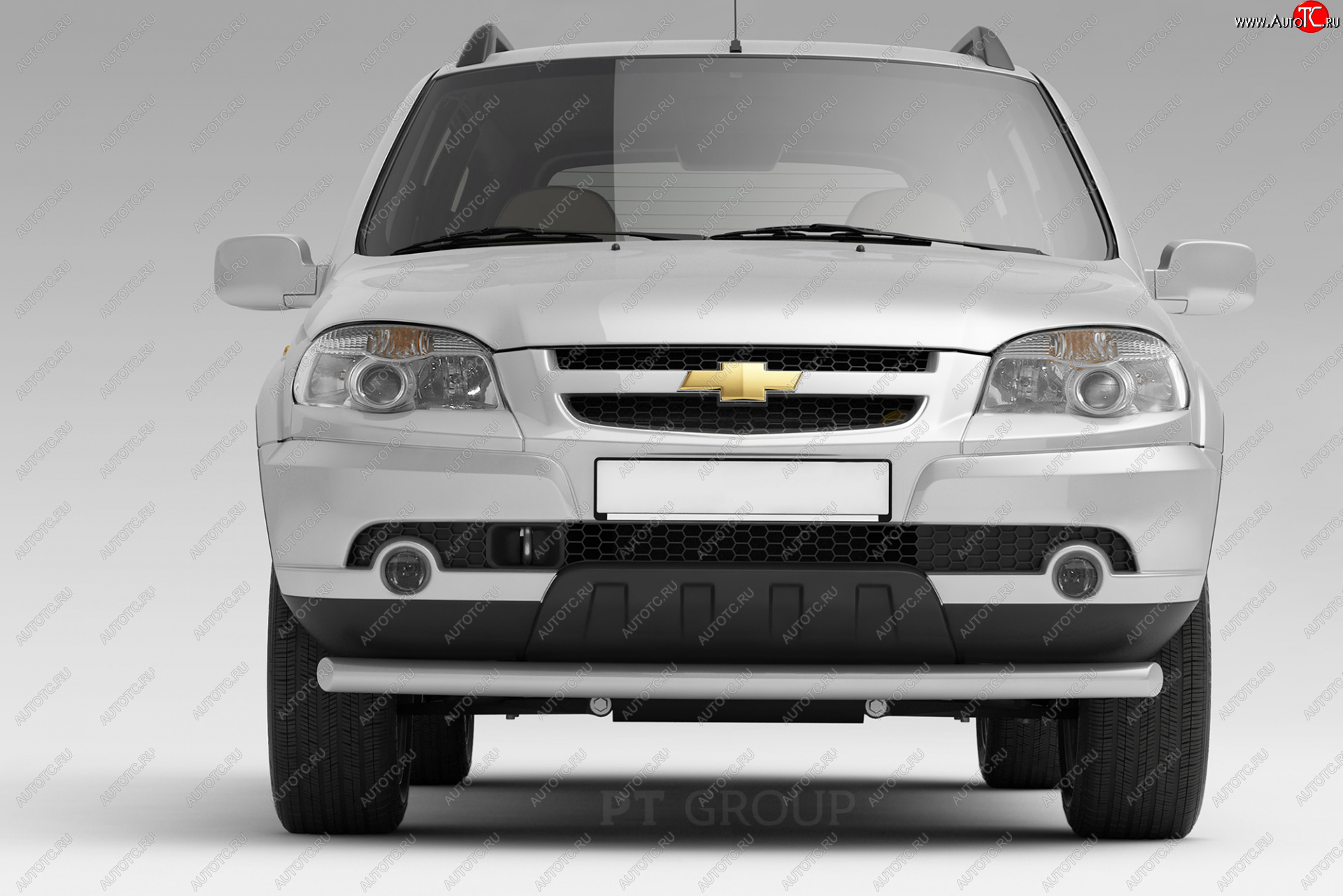 4 449 р. Защита переднего бампера Petroil Tuning (Ø63 мм)  Chevrolet Niva  2123 (2009-2020), Лада 2123 (Нива Шевроле) (2009-2021) (Сталь полимерным покрытием в цвет: серебристый❞Искра❝)  с доставкой в г. Пермь