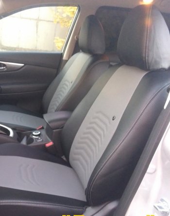7 699 р. Чехлы для сидений LS Lord Autofashion Денвер (экокожа, с 2016)  Chevrolet Niva  2123 (2009-2020), Лада 2123 (Нива Шевроле) (2009-2021) (Чёрный, вставка серая)  с доставкой в г. Пермь. Увеличить фотографию 3