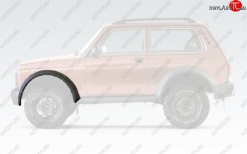 1 829 р. Накладка на колёсную арку Bronto (передняя, левая)  Лада нива 4х4  2121 Бронто (2017-2025) 3 дв. 1-ый рестайлинг, 3 дв. 2-ой рестайлинг (Неокрашенная)  с доставкой в г. Пермь. Увеличить фотографию 2