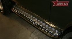 13 589 р. Защита порогов с листом Souz-96 (d60)  Лада Нива 4х4  2121 (1977-2019) 3 дв. дорестайлинг  с доставкой в г. Пермь. Увеличить фотографию 2
