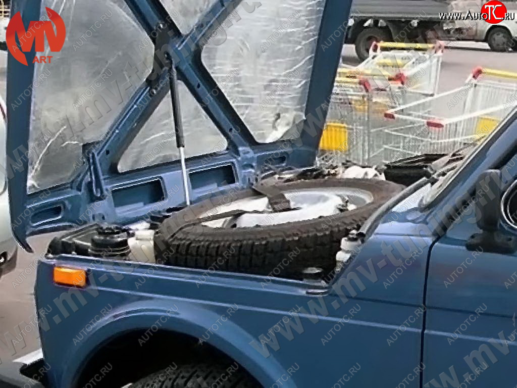 2 689 р. Упор капота MV-Tuning Лада нива 4х4 2131 Урбан 5 дв. рестайлинг (2019-2021)  с доставкой в г. Пермь
