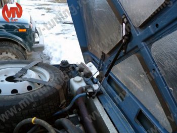 2 689 р. Упор капота MV-Tuning Лада нива 4х4 2131 Урбан 5 дв. рестайлинг (2019-2021)  с доставкой в г. Пермь. Увеличить фотографию 2