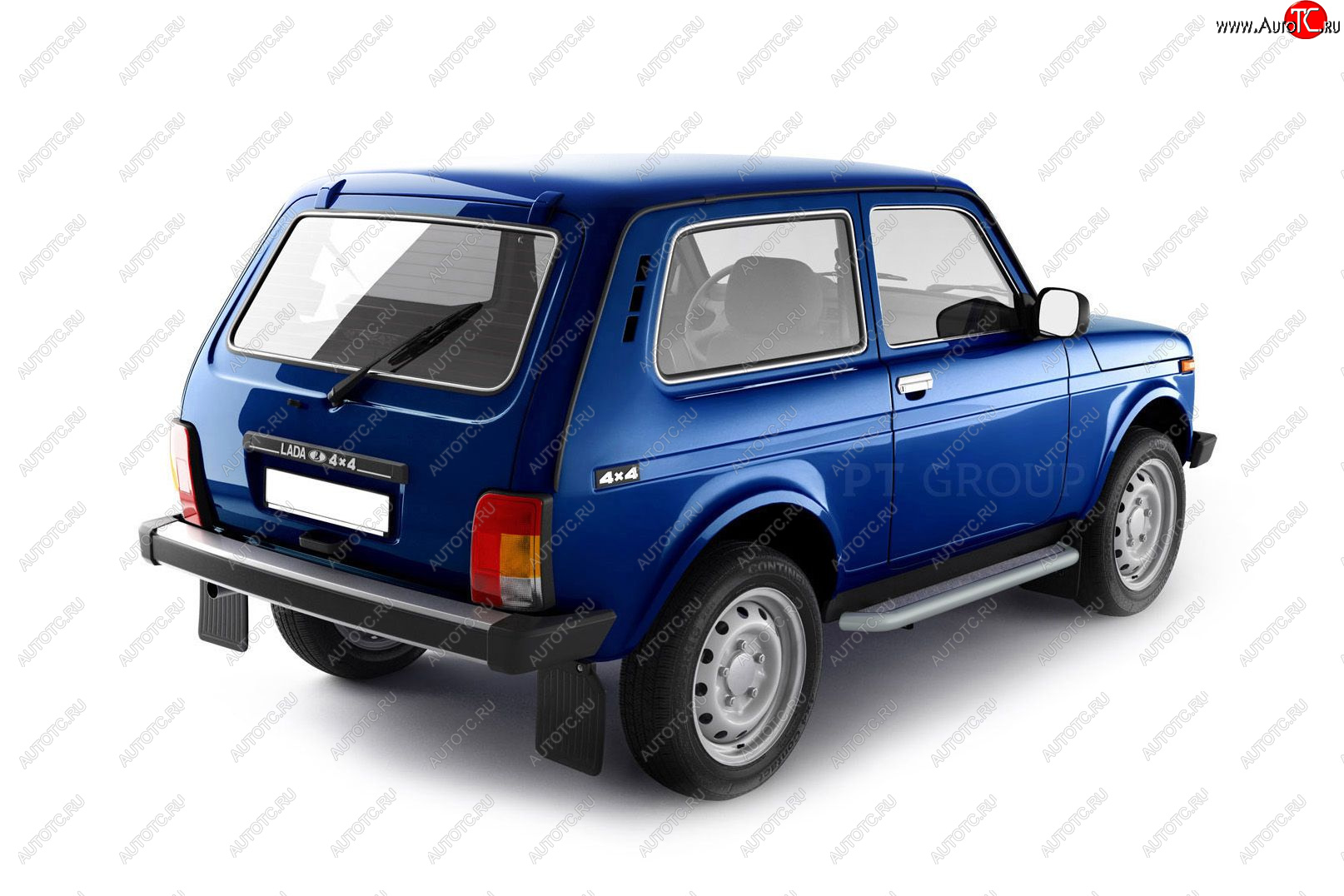 8 589 р. Порожки для ног из трубы Ø51 с алюминиевой площадкой URBAN Petroil Tuning  Лада Нива 4х4  2121 (1977-2019) 3 дв. дорестайлинг (Сталь с полимерным покрытием в цвет: серебристый ❞Искра❝)  с доставкой в г. Пермь