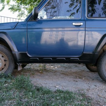 989 р. Пороги накладки Autodemic Лада Нива 4х4 2121 3 дв. дорестайлинг (1977-2019) (Текстурная поверхность)  с доставкой в г. Пермь. Увеличить фотографию 10