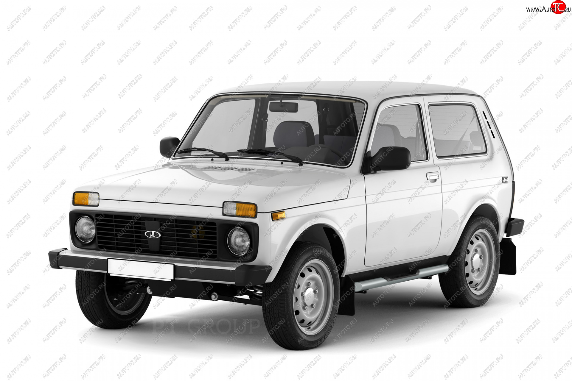 5 109 р. Защита порогов из трубы Ø63 мм с проступью Petroil Tuning  Лада Нива 4х4  2121 - нива 4х4 ( 2131,  2121) (Сталь с полимерным покрытием в цвет: серебристый ❞Искра❝)  с доставкой в г. Пермь