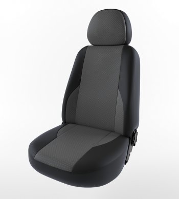 Чехлы для сидений Lord Autofashion Вегас (экокожа) Лада Нива 4х4 2121 3 дв. дорестайлинг (1977-2019) (Черный, вставка серая)