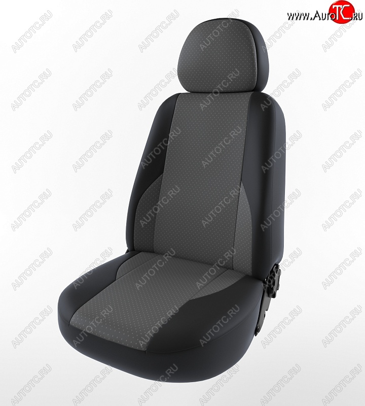 4 599 р. Чехлы для сидений Lord Autofashion Вегас (экокожа) Лада Нива 4х4 2121 3 дв. дорестайлинг (1977-2019) (Черный, вставка серая)  с доставкой в г. Пермь