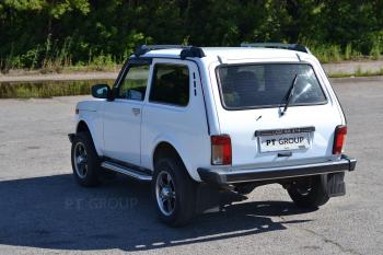 5 299 р. Рейлинги Petroil Tuning (усиленные, в сборе с поперечинами)  Лада Нива 4х4  2121 (1977-2019) 3 дв. дорестайлинг (серебристый муар)  с доставкой в г. Пермь. Увеличить фотографию 4