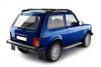 5 299 р. Рейлинги Petroil Tuning (усиленные, в сборе с поперечинами)  Лада Нива 4х4  2121 (1977-2019) 3 дв. дорестайлинг (серебристый муар)  с доставкой в г. Пермь. Увеличить фотографию 7