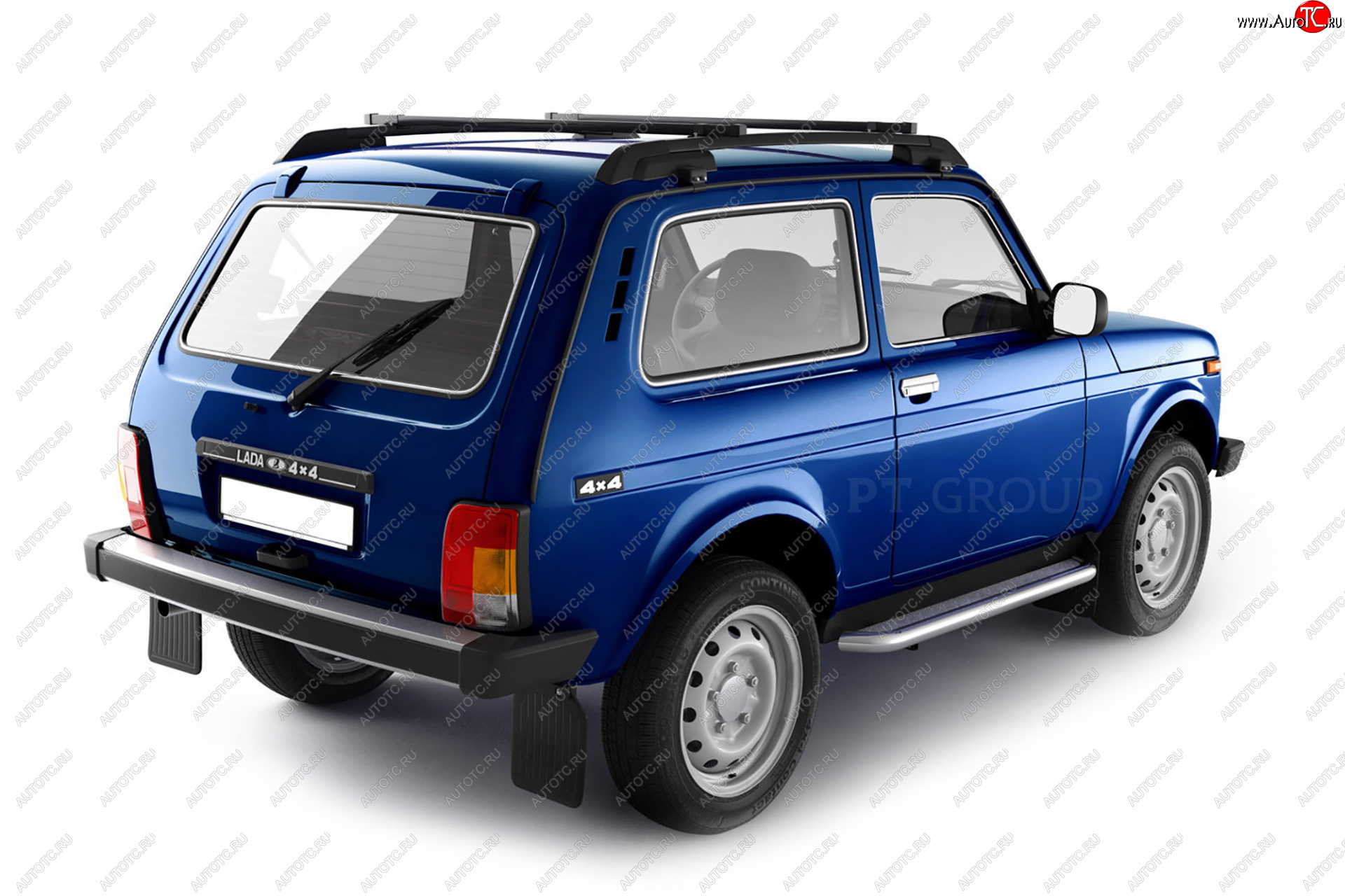 5 299 р. Рейлинги Petroil Tuning (усиленные, в сборе с поперечинами)  Лада Нива 4х4  2121 (1977-2019) 3 дв. дорестайлинг  с доставкой в г. Пермь