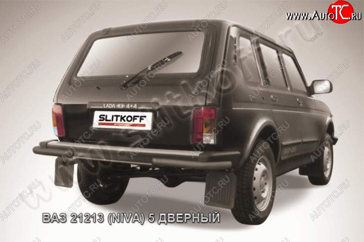 4 189 р. Уголки d57  Лада нива 4х4 ( 2131,  2121-80) (1993-2019) 5 дв. дорестайлинг, ФОРА (Цвет: серебристый)  с доставкой в г. Пермь