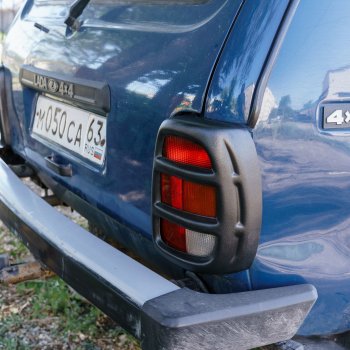 479 р. Накладки на фонари Autodemic Лада нива 4х4 2121 Бронто 3 дв. 2-ой рестайлинг (2019-2025) (Текстурная поверхность)  с доставкой в г. Пермь. Увеличить фотографию 8