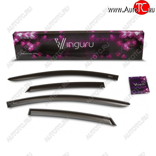 239 р. Дефлекторы окон Vinguru Лада нива 4х4 2121 (Legend) 3 дв. 2-ой рестайлинг (2021-2025)  с доставкой в г. Пермь