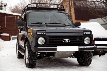 3 989 р. Дневные ходовые огни с поворотниками Тюн-Авто Urban Лада нива 4х4 2121 Бронто 3 дв. 1-ый рестайлинг (2017-2019) (Поворотник в ВЕРХНЕЙ секции, рассеянный свет)  с доставкой в г. Пермь. Увеличить фотографию 5