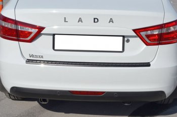 499 р. Защитная накладка заднего бампера Тюн-Авто Лада Веста 2180 седан дорестайлинг (2015-2023)  с доставкой в г. Пермь. Увеличить фотографию 3