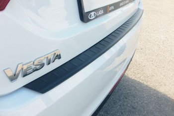 499 р. Защитная накладка заднего бампера Тюн-Авто Лада Веста 2180 седан дорестайлинг (2015-2023)  с доставкой в г. Пермь. Увеличить фотографию 5