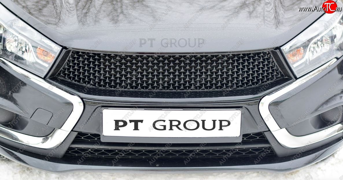 9 789 р. Решетка радиатора Petroil Tuning  Лада Веста ( 2180,  SW 2181) (2015-2023) седан дорестайлинг, универсал дорестайлинг (Комплектация Classic/Comfort)  с доставкой в г. Пермь
