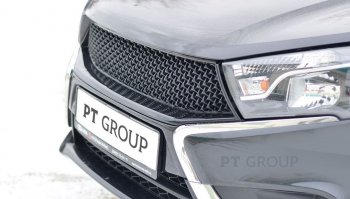 9 789 р. Решетка радиатора Petroil Tuning  Лада Веста ( 2180,  SW 2181) (2015-2023) седан дорестайлинг, универсал дорестайлинг (Комплектация Classic/Comfort)  с доставкой в г. Пермь. Увеличить фотографию 2
