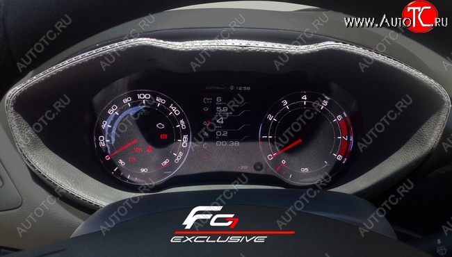 91 999 р. Комбинация приборов Ferrum GF 940 Exclusive  Лада Веста ( 2180,  SW 2181) - Веста Кросс ( 2181,  2180) (Цвет нитки: красный)  с доставкой в г. Пермь