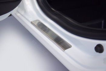 2 399 р. Пороги накладки в проем дверей Petroil Tuning  Лада Веста ( 2180,  SW 2181) - Веста Кросс ( 2181,  2180) (Нержавейка)  с доставкой в г. Пермь. Увеличить фотографию 5