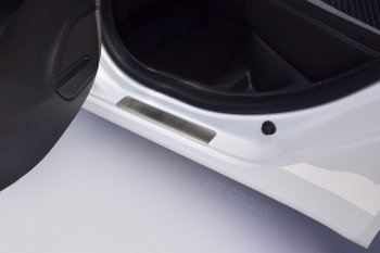 2 399 р. Пороги накладки в проем дверей Petroil Tuning  Лада Веста ( 2180,  SW 2181) - Веста Кросс ( 2181,  2180) (Нержавейка)  с доставкой в г. Пермь. Увеличить фотографию 6
