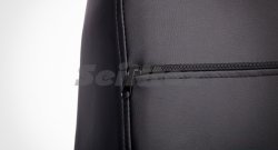 5 999 р. Чехлы для сидений SeiNtex (экокожа, 60/40, Aurbag) Лада Веста SW 2181 универсал дорестайлинг (2017-2022) (черный)  с доставкой в г. Пермь. Увеличить фотографию 6