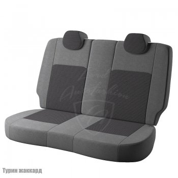6 749 р. Чехлы для сидений Lord Autofashion Турин (жаккард)  Лада Веста  SW 2181 (2017-2025) универсал дорестайлинг, универсал рестайлинг (Серый Норд, вставка Тропик)  с доставкой в г. Пермь. Увеличить фотографию 2