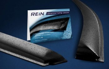 2 059 р. Дефлектора окон REIN (накладные, узкие) Лада XRAY (2016-2022)  с доставкой в г. Пермь. Увеличить фотографию 3