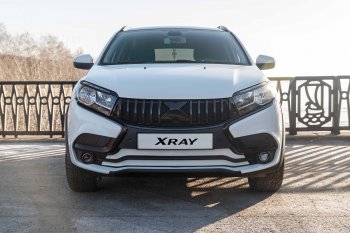 5 899 р. Решетка радиатора Next X Лада XRAY (2016-2022) (Черный глянец)  с доставкой в г. Пермь. Увеличить фотографию 2