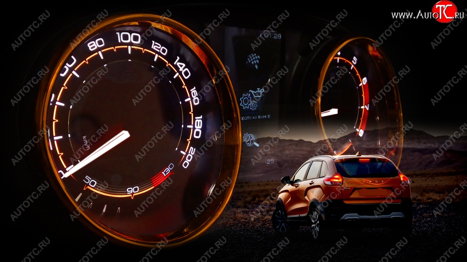 86 999 р. Комбинация приборов Ferrum GF 890 Cross  Лада XRAY (2016-2022) (с щитком)  с доставкой в г. Пермь