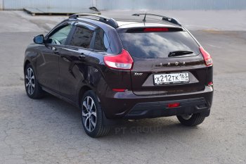 7 949 р. Рейлинги Petroil Tuning  Лада XRAY (2016-2022) (Черный муар)  с доставкой в г. Пермь. Увеличить фотографию 2