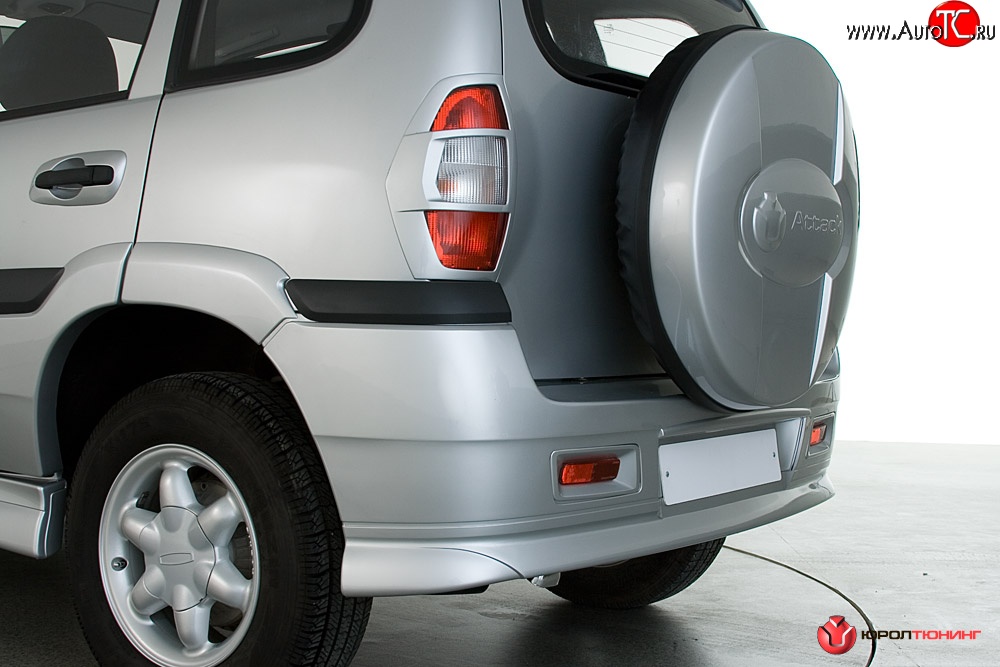 179 р. Насадка глушителя Атака Chevrolet Niva 2123 дорестайлинг (2002-2008)  с доставкой в г. Пермь