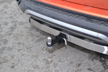 17 659 р. Фаркоп Petroil Tuning (съемный квадрат, с нержавеющей пластиной) Volkswagen Taos (2020-2022)  с доставкой в г. Пермь. Увеличить фотографию 4