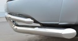 18 549 р. Защита переднего бампера (2 трубыØ63 и 42 мм, нержавейка) SLITKOFF Volkswagen Amarok дорестайлинг (2009-2016)  с доставкой в г. Пермь. Увеличить фотографию 3
