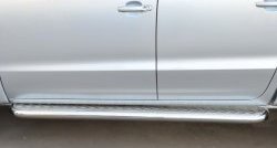 32 849 р. Широкая защита порогов SLITKOFF  Volkswagen Amarok (2009-2016) дорестайлинг  с доставкой в г. Пермь. Увеличить фотографию 2