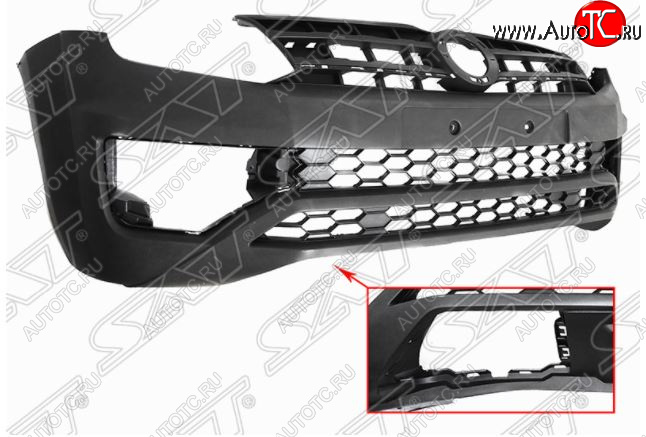 16 749 р. Передний бампер SAT Volkswagen Amarok рестайлинг (2016-2022) (Неокрашенный)  с доставкой в г. Пермь