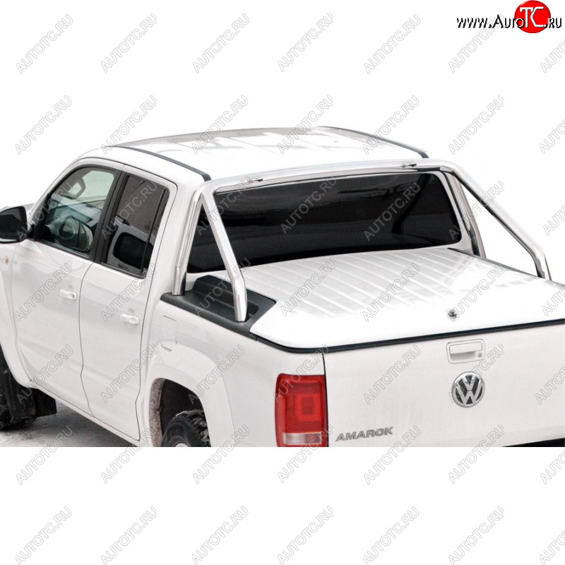 41 999 р. Защитная дуга багажника ТехноСфера (Техно Сфера) (Ø63,5 мм)  Volkswagen Amarok (2009-2016) дорестайлинг (Нержавейка)  с доставкой в г. Пермь