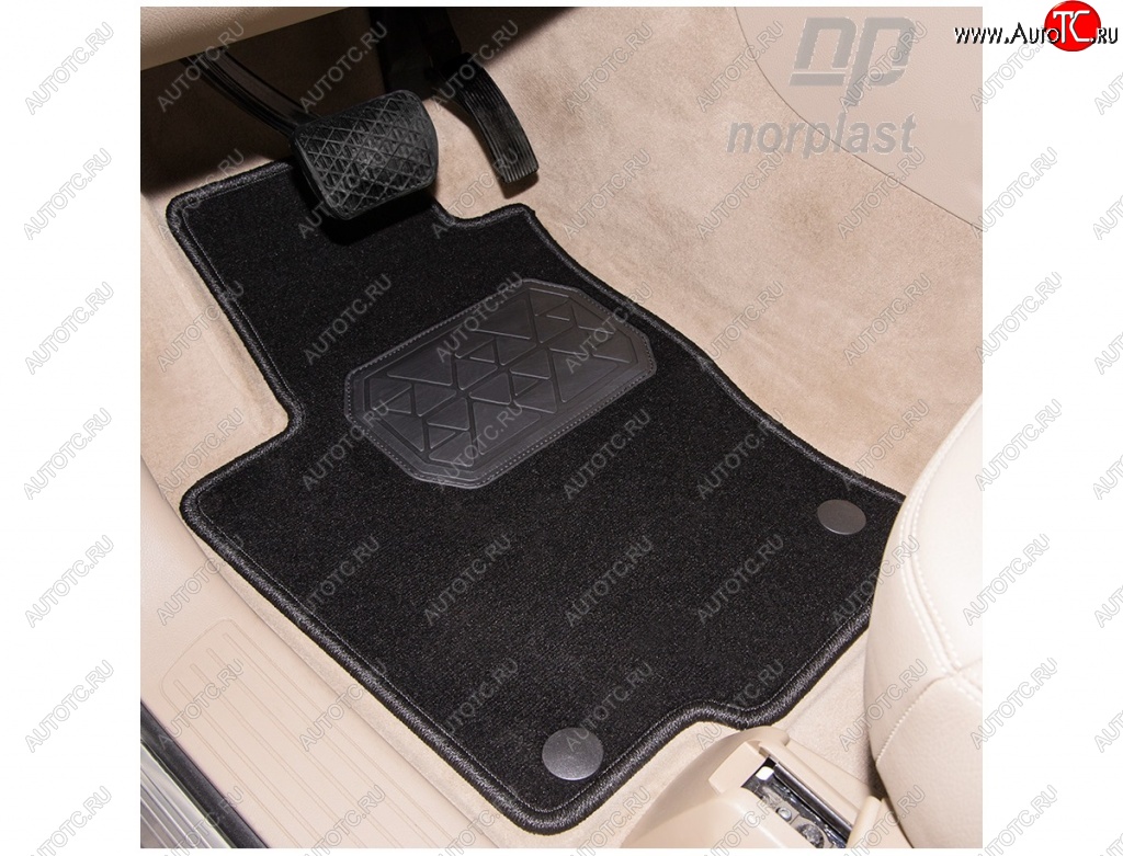 4 749 р. Комплект ковриков в салон Norplast (текстиль) Volkswagen Amarok дорестайлинг (2009-2016)  с доставкой в г. Пермь