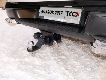 Фаркоп (тягово-сцепное устройство) TCC Volkswagen Amarok дорестайлинг (2009-2016) (Оцинкованный, шар E - оцинкованный)