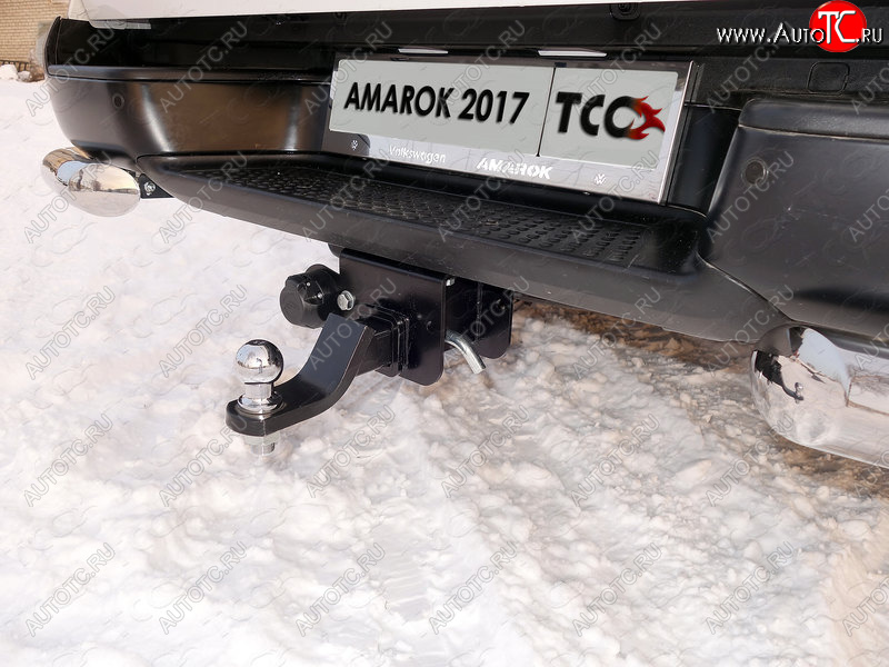 11 649 р. Фаркоп (тягово-сцепное устройство) TCC Volkswagen Amarok дорестайлинг (2009-2016) (Оцинкованный, шар E - оцинкованный)  с доставкой в г. Пермь