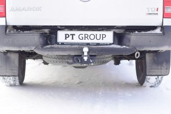 10 029 р. Фаркоп Petroil Tuning (съемный квадрат) Volkswagen Amarok рестайлинг (2016-2022)  с доставкой в г. Пермь. Увеличить фотографию 3
