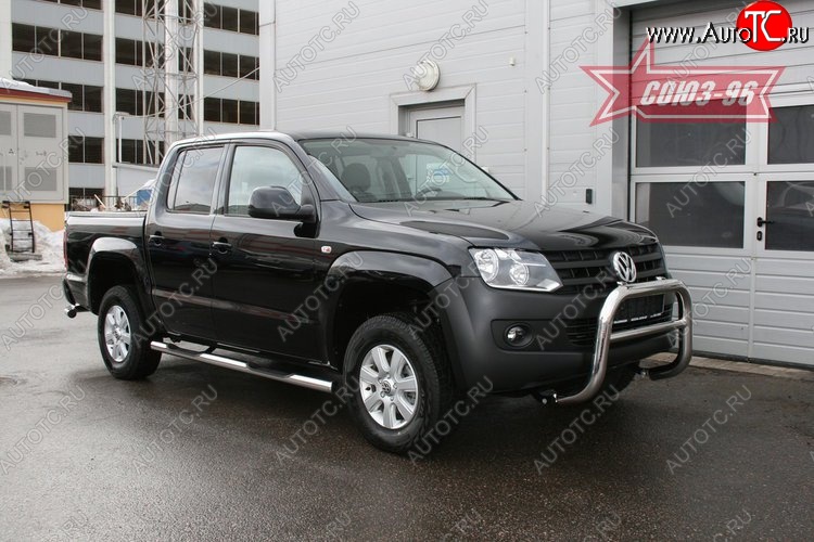 14 669 р. Защита переднего бампера Souz-96 (d76) Volkswagen Amarok дорестайлинг (2009-2016)  с доставкой в г. Пермь