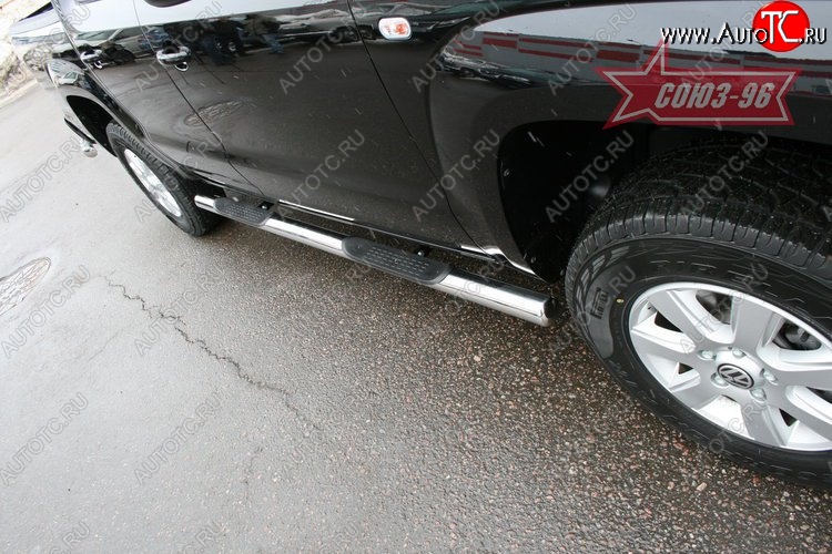 17 639 р. Защита порогов с проступью Souz-96 (d76)  Volkswagen Amarok (2009-2016) дорестайлинг  с доставкой в г. Пермь