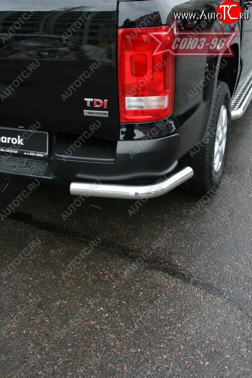 10 889 р. Защита заднего бампера Souz-96 (d60) Volkswagen Amarok дорестайлинг (2009-2016)  с доставкой в г. Пермь