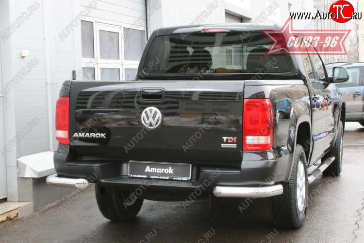 12 779 р. Защита заднего бампера Souz-96 (d76) Volkswagen Amarok дорестайлинг (2009-2016)  с доставкой в г. Пермь