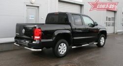 14 579 р. Защита заднего бампера с проступью Souz-96 (d76) Volkswagen Amarok дорестайлинг (2009-2016)  с доставкой в г. Пермь. Увеличить фотографию 2